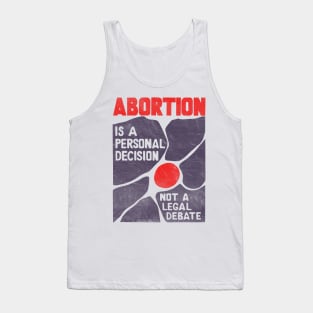 60s Vintage Pro-Choice Poster Tank Top